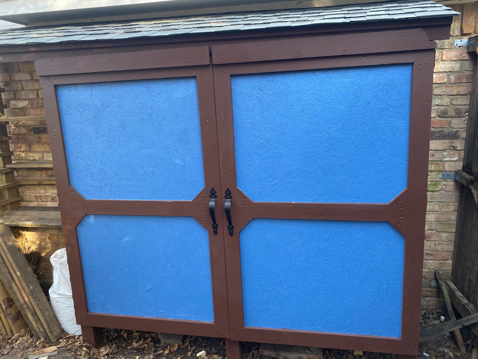 Custom Attached Outdoor Storage Shed