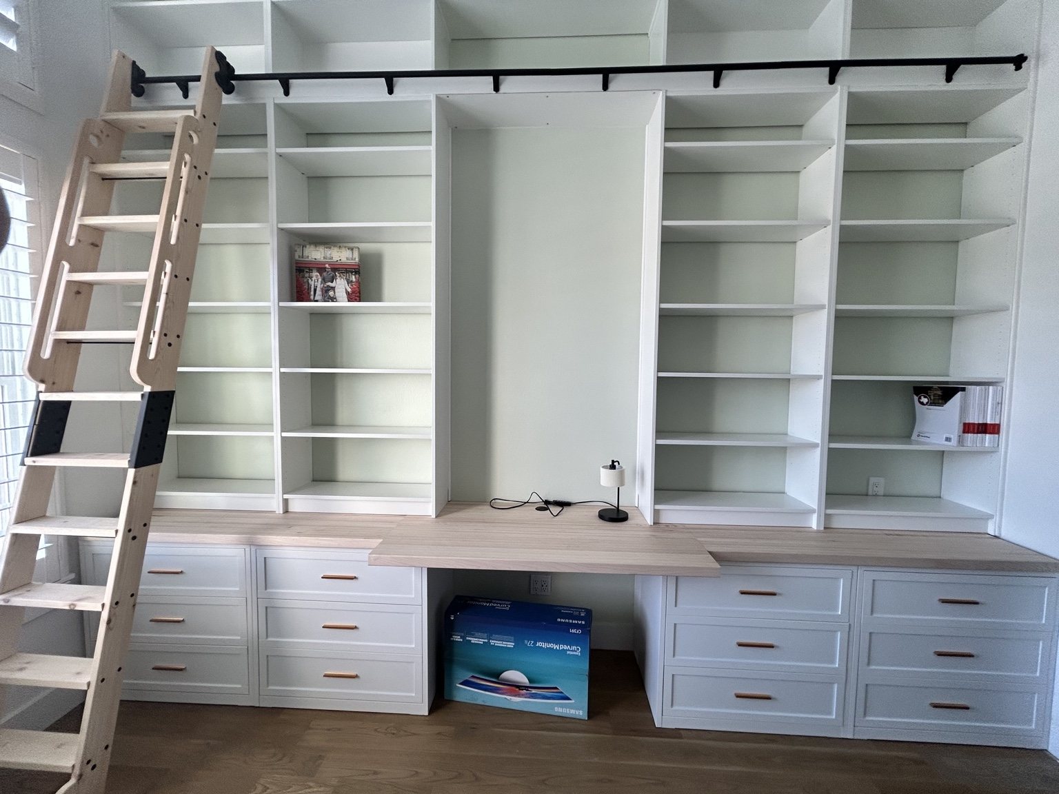Custom library wall